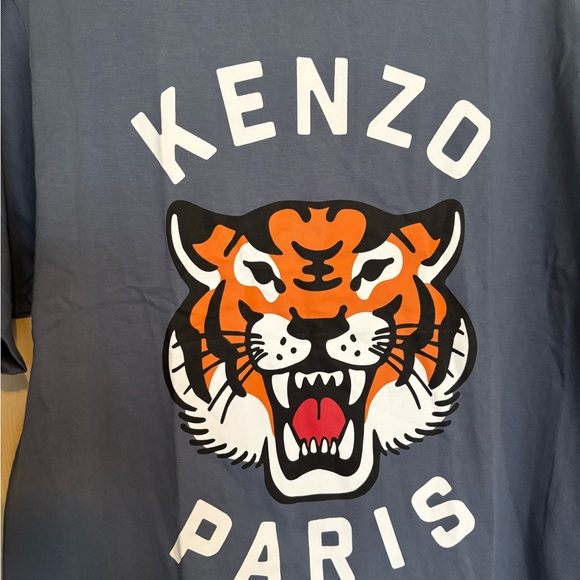 Kenzo Gray Short Sleeve Tiger Tee - Picture 2 of 6
